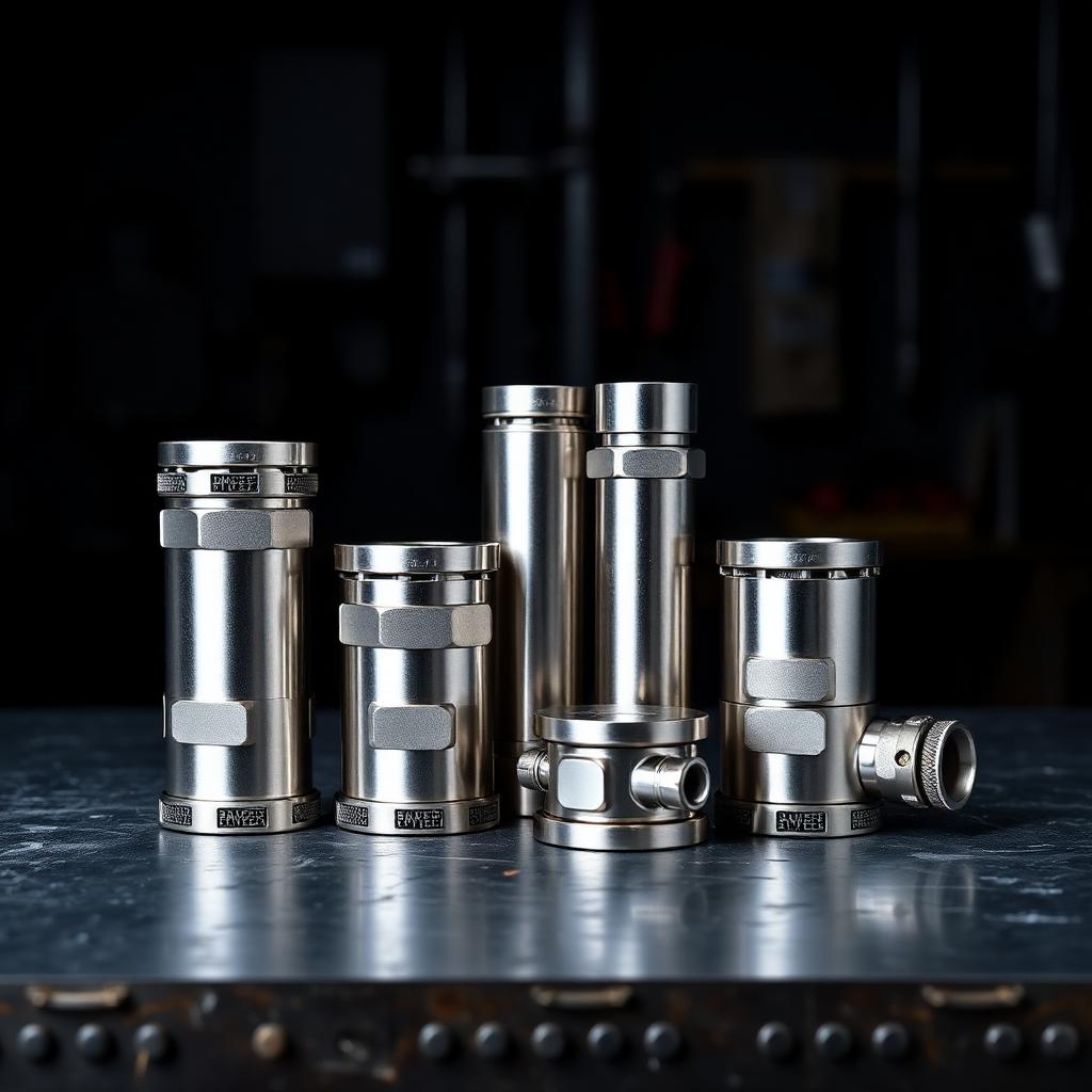 Anodized aluminum clamps, couplings, and locking collars for carbon fiber poles