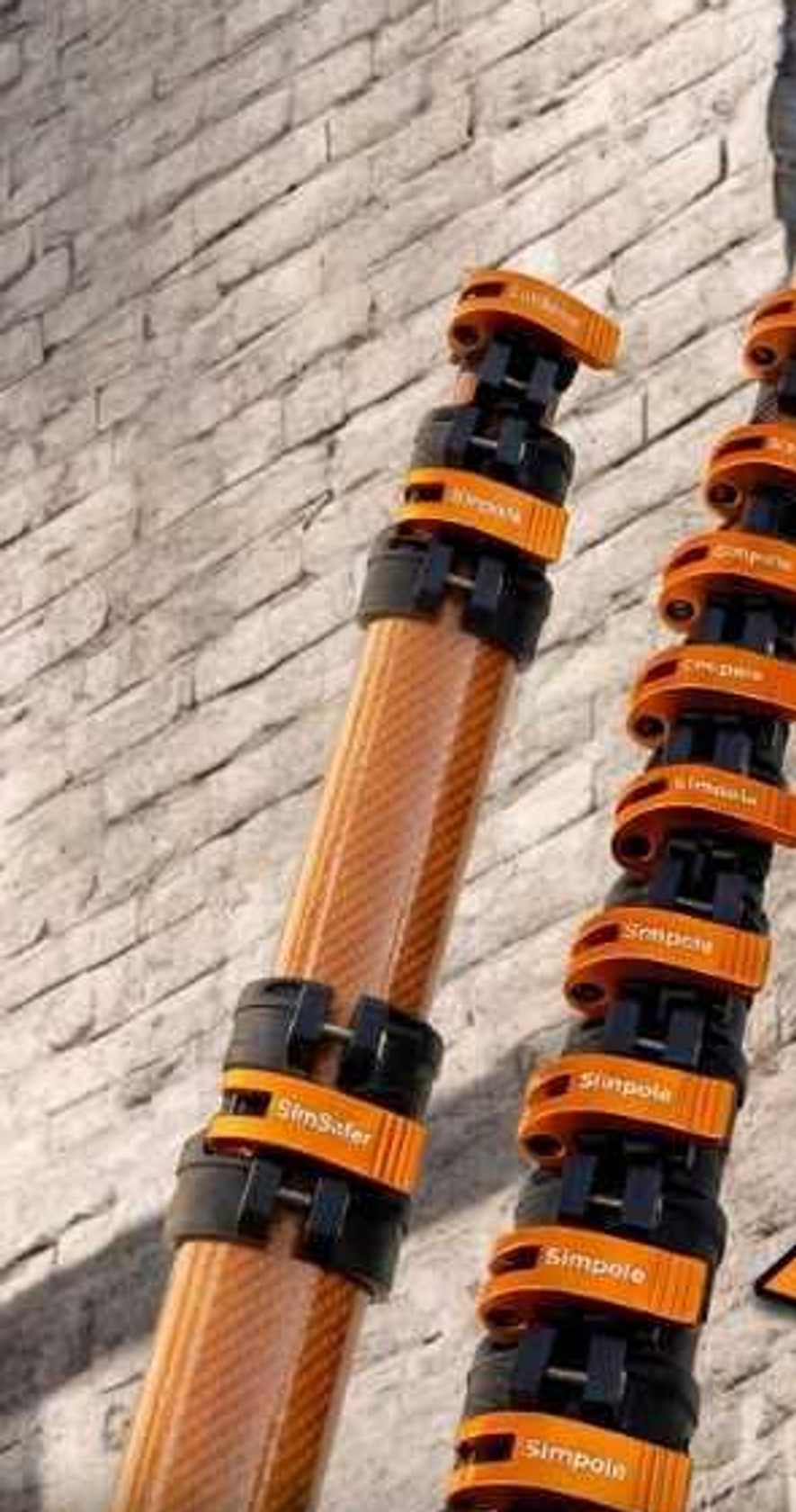 SimSafer Orange 40' Non-Conductive Water Fed Pole